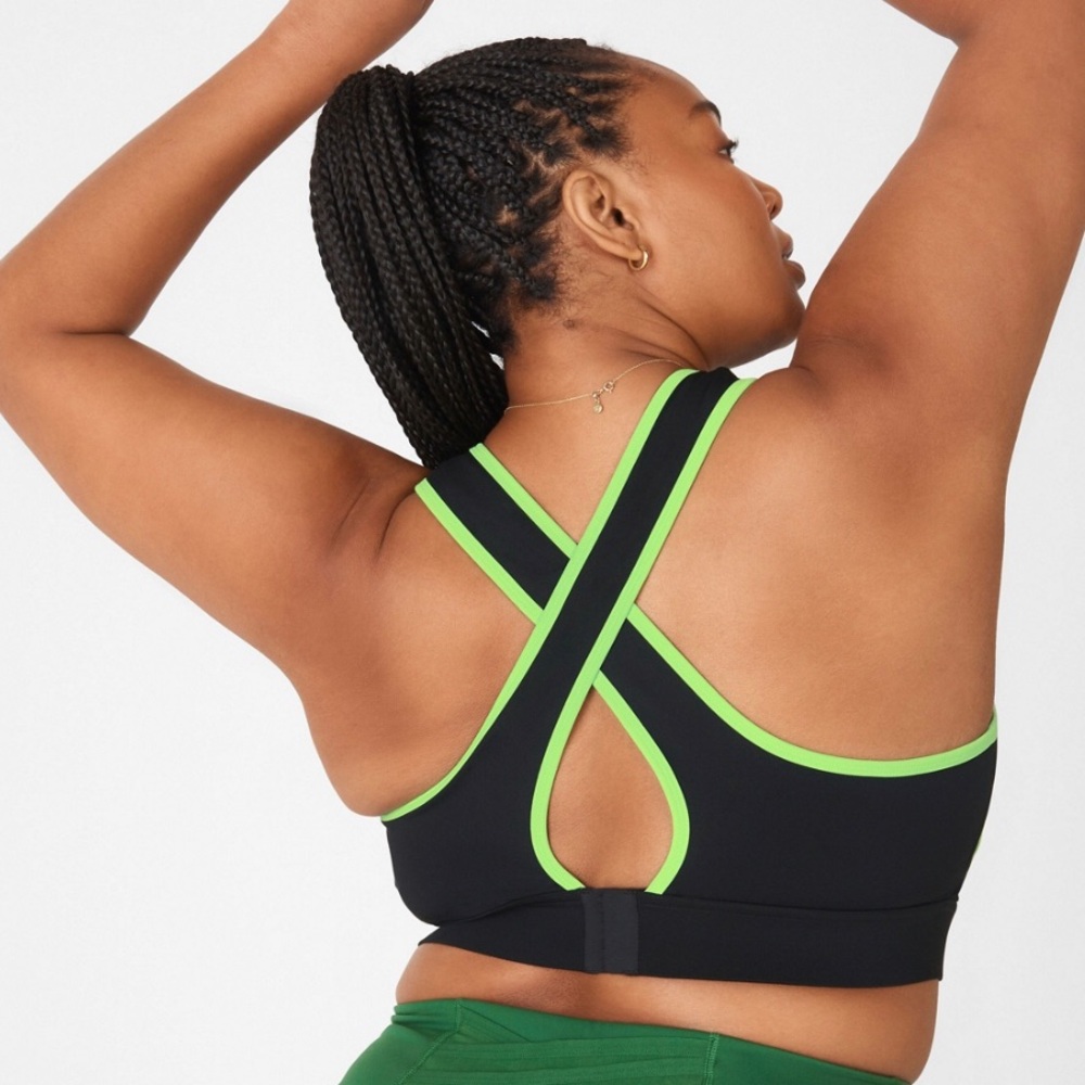 Fabletics Blare Cross Back Medium Impact Sports Bra 1X